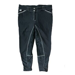 Piper by SmartPak Evolution Low-Rise Breeches, Full Seat, Black, 34R